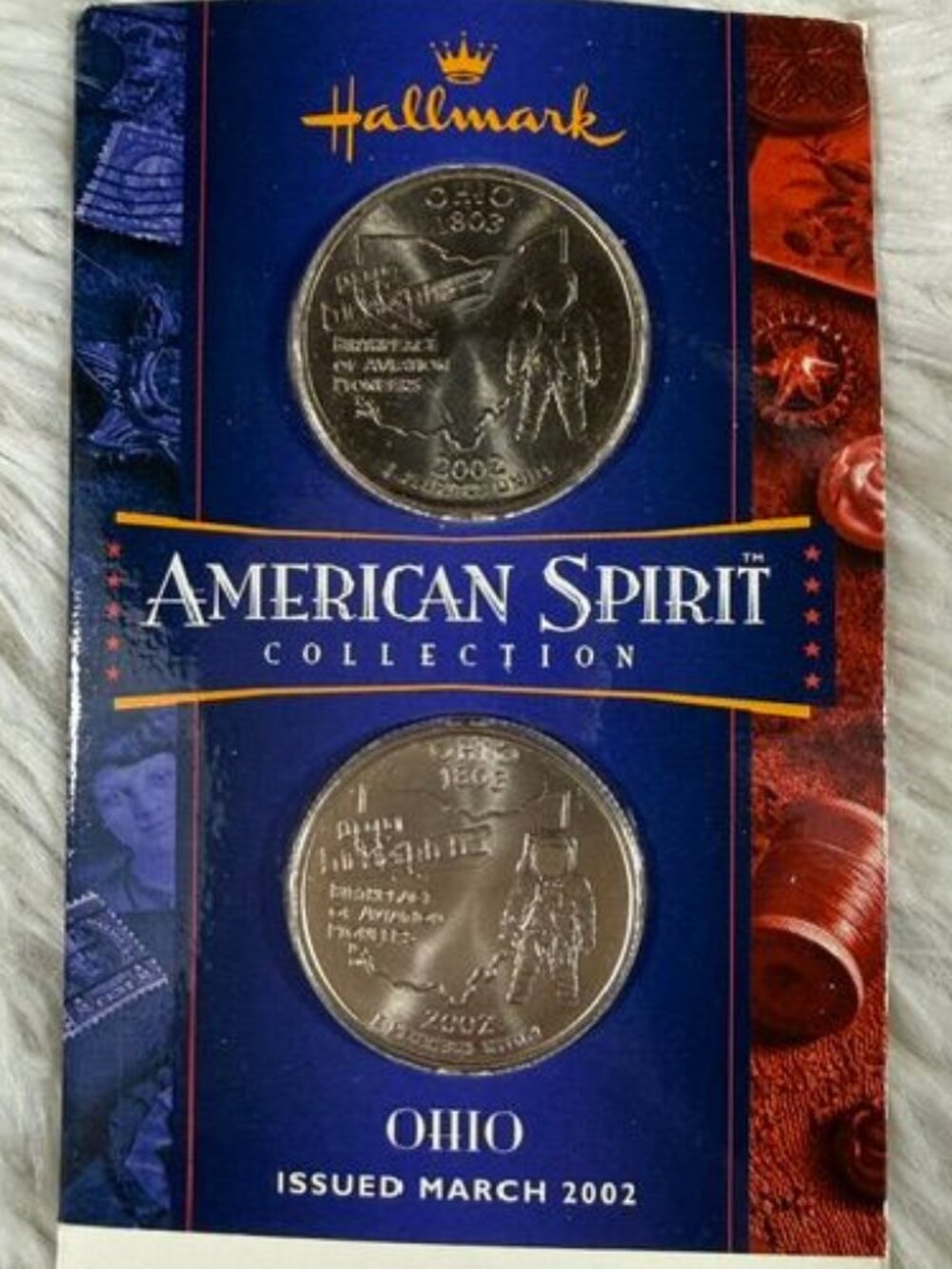 Vintage Hallmark OHIO American Spirit Collection Quarter Dollars